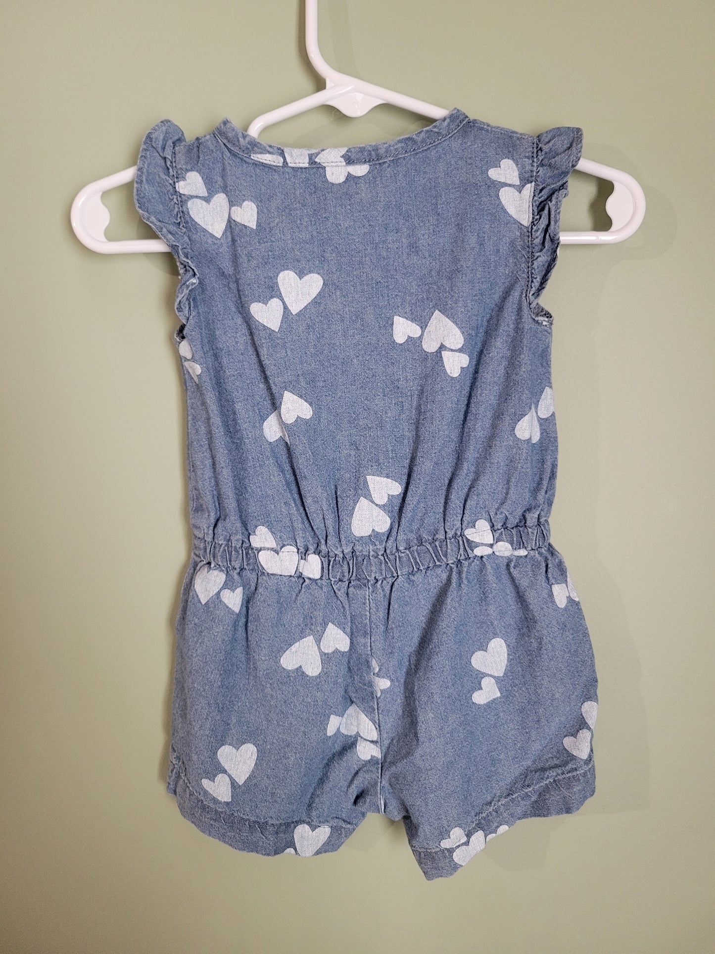 Romper with hearts-6month