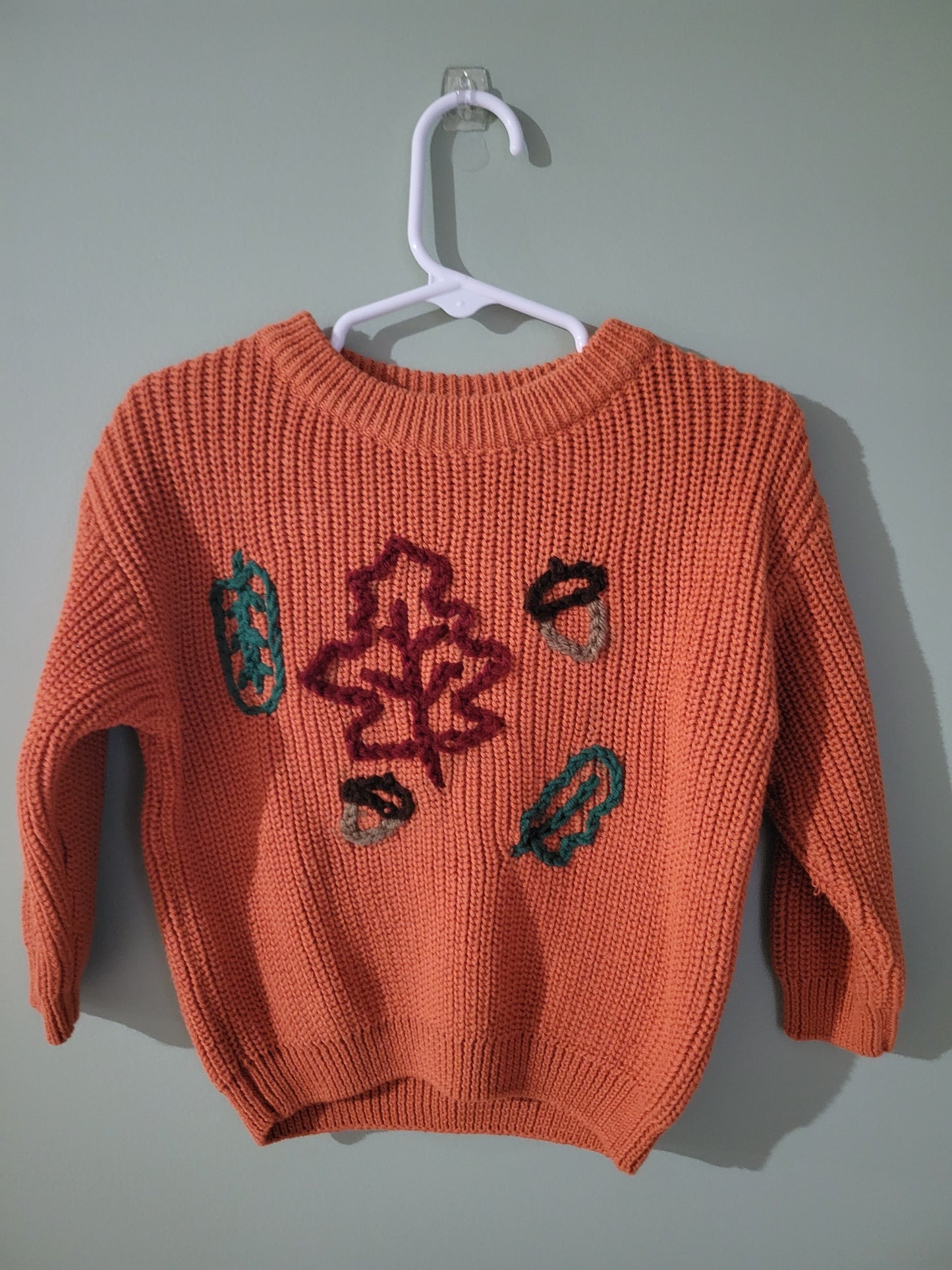 Sweater with Fall Leaves-9month