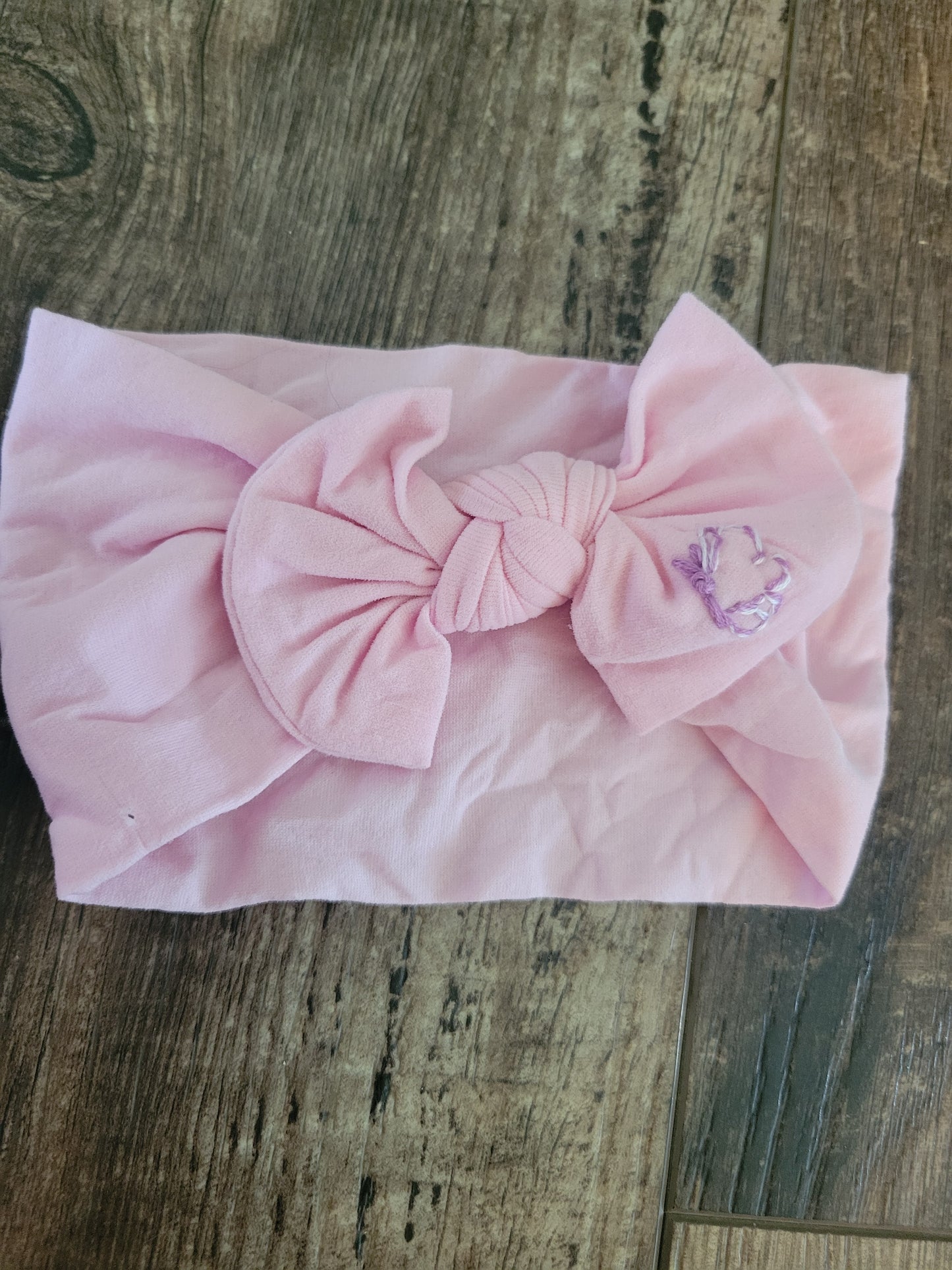 Pink Headband Bow with Butterfly