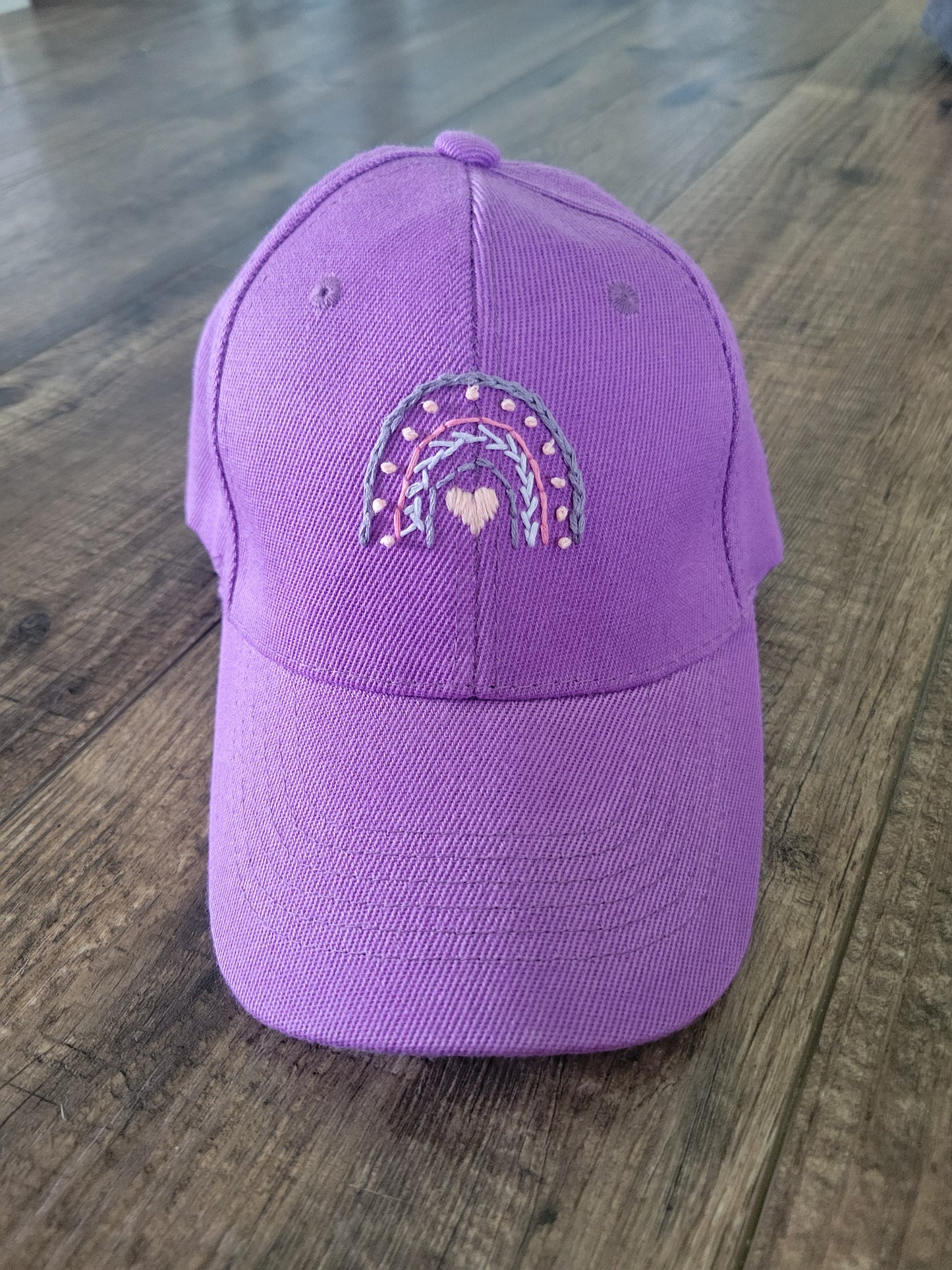 Toddler Baseball Cap with Rainbow