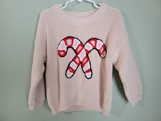 Candy Cane Sweater-3T