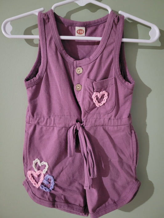 Romper with Hearts-2T