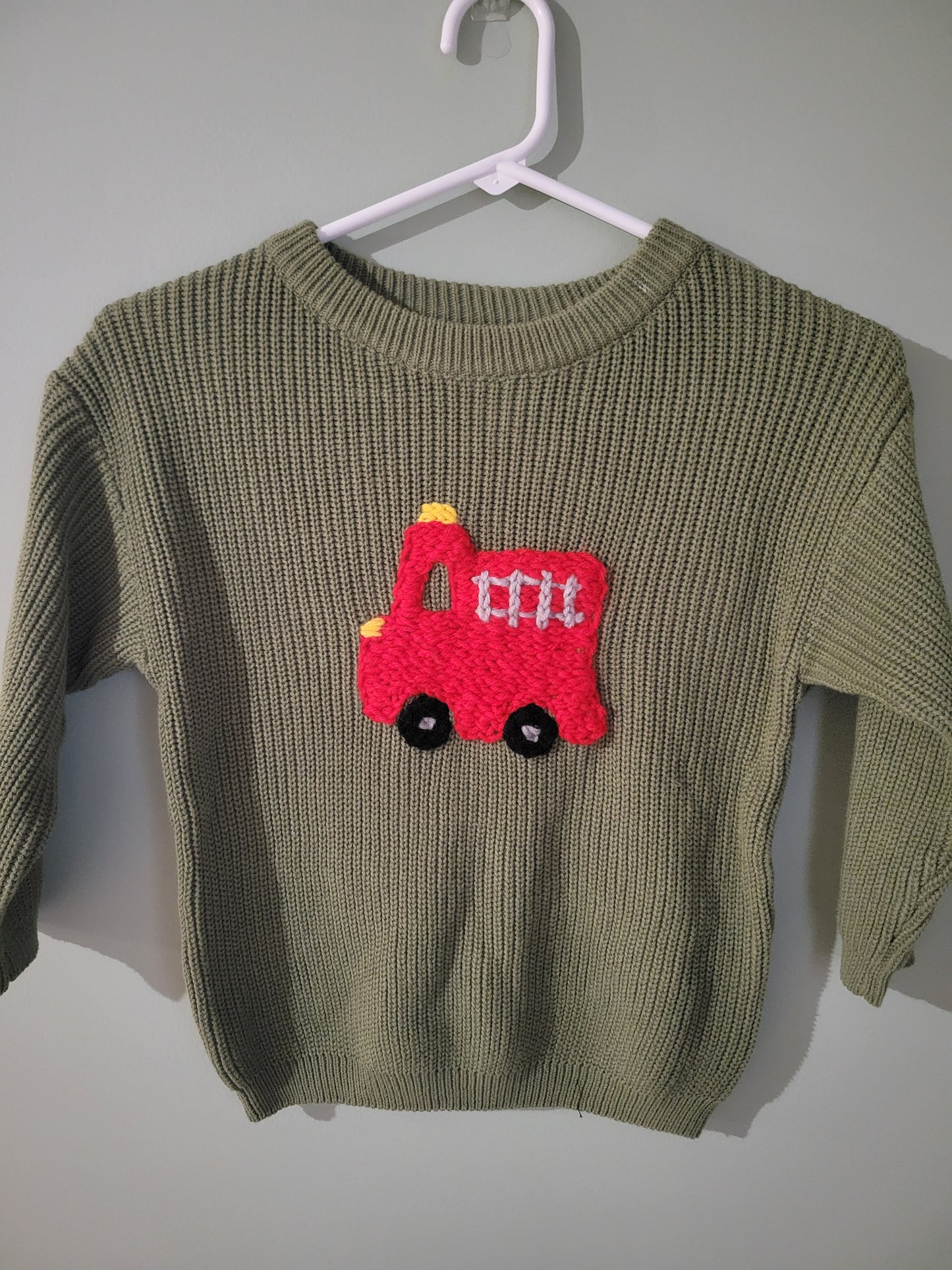 Firetruck Sweater-size 6