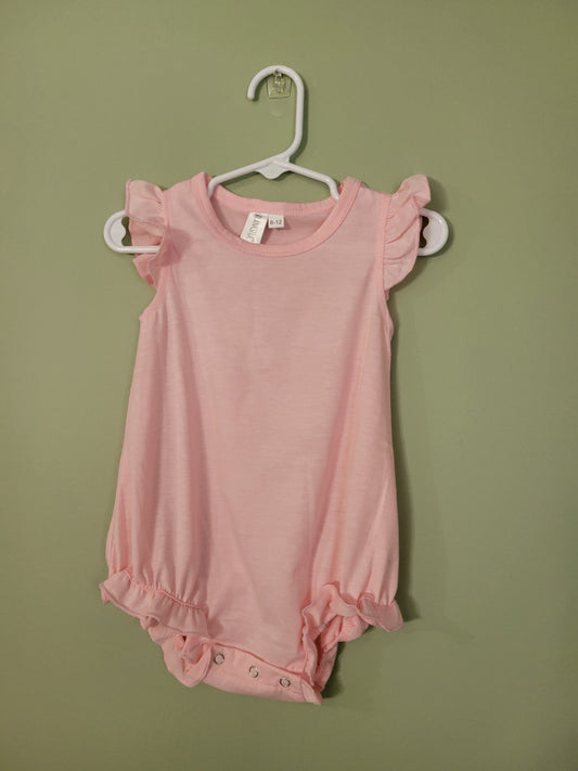 Bubble Romper with Ruffles-12month