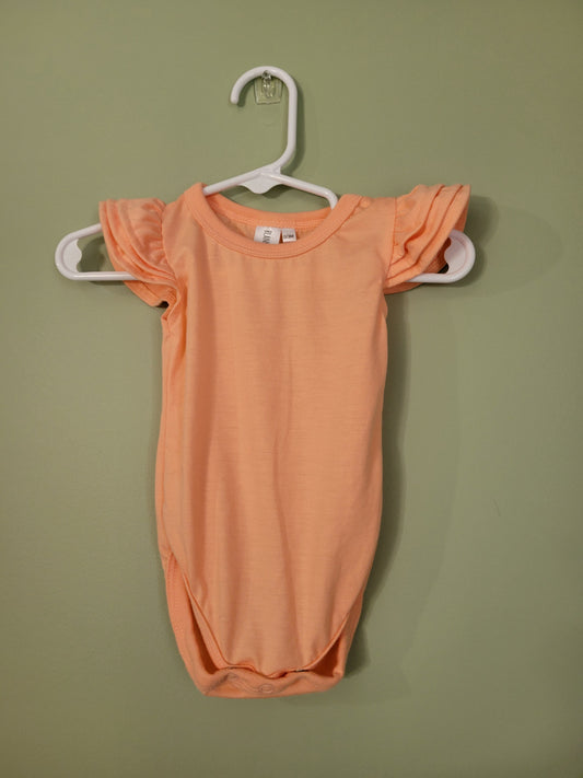 Bubble Romper with Ruffles-0-3month