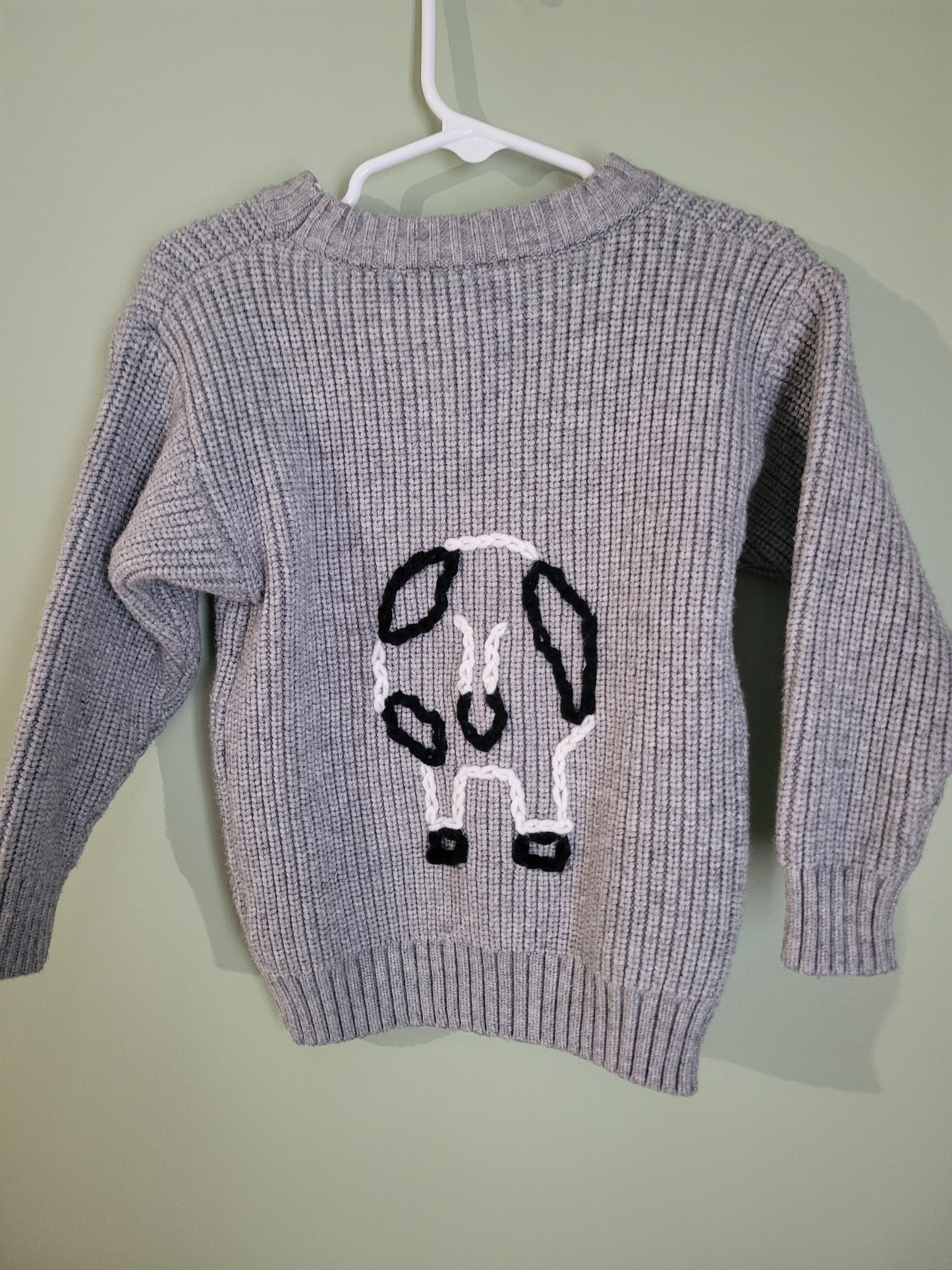 Sweater with Cow (Front&Back)-4T
