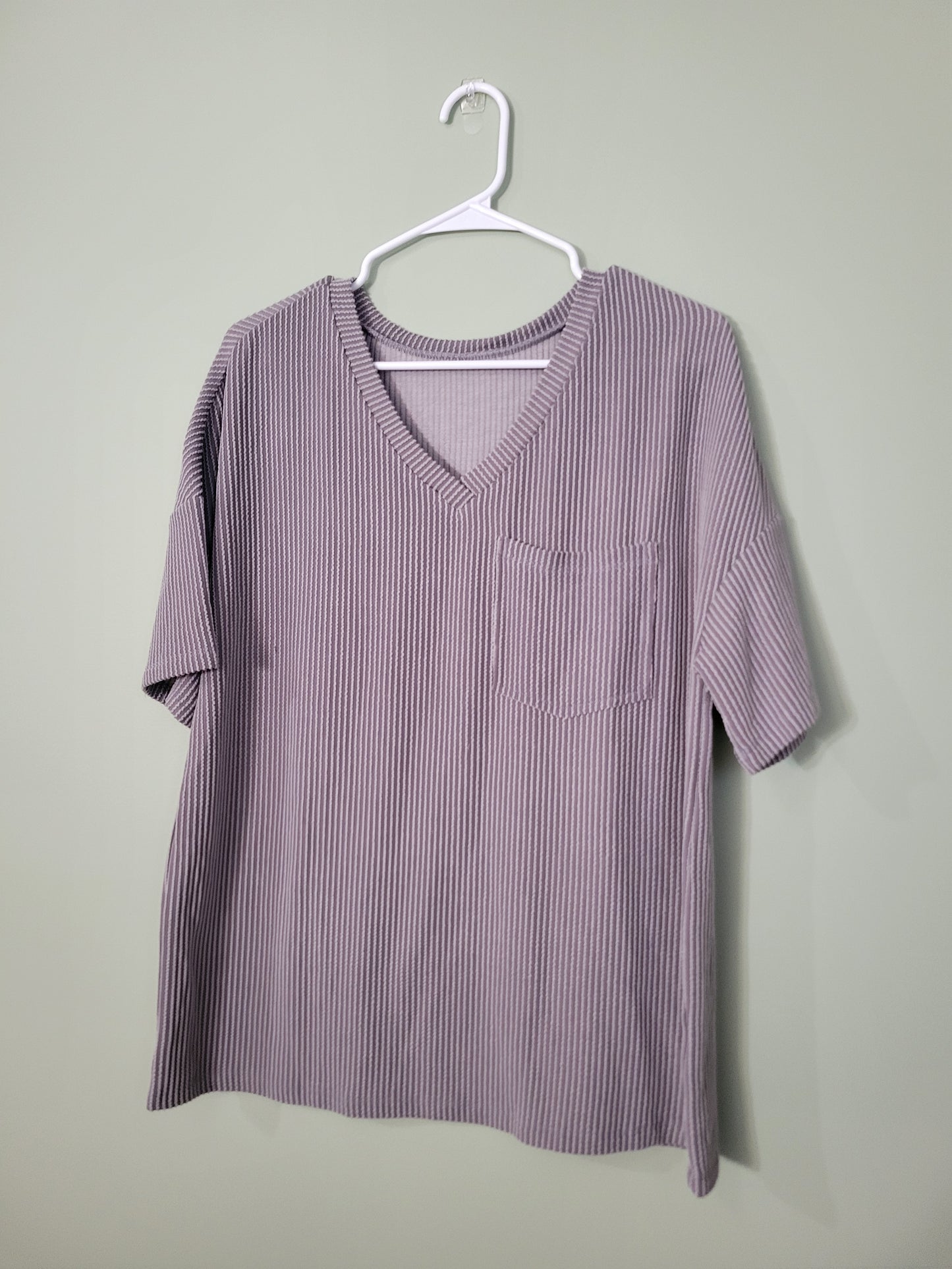 V-Neck T-Shirt with Pocket