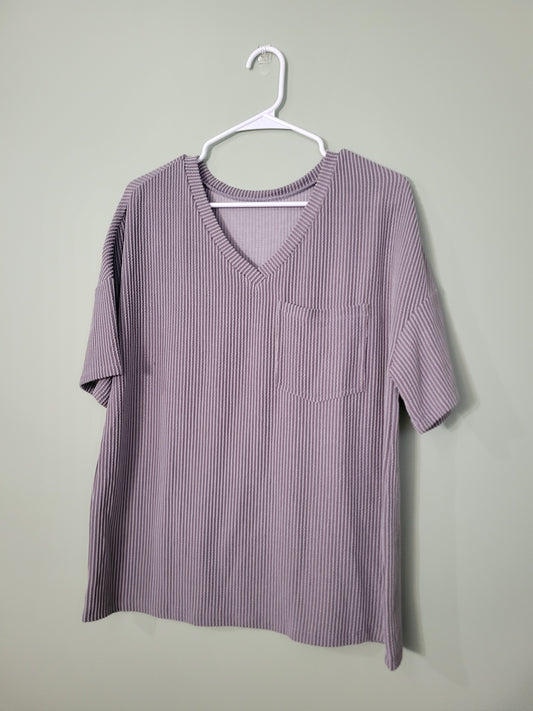 V-Neck T-Shirt with Pocket