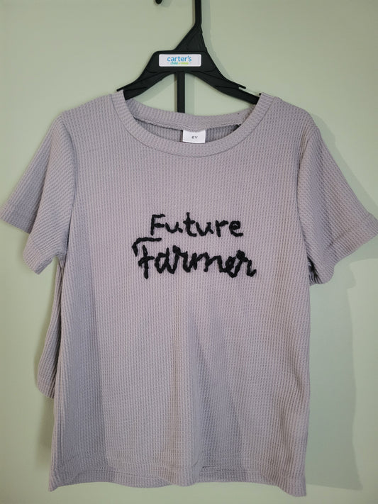 Future Farmer Waffle Knit Short Set-Size 6