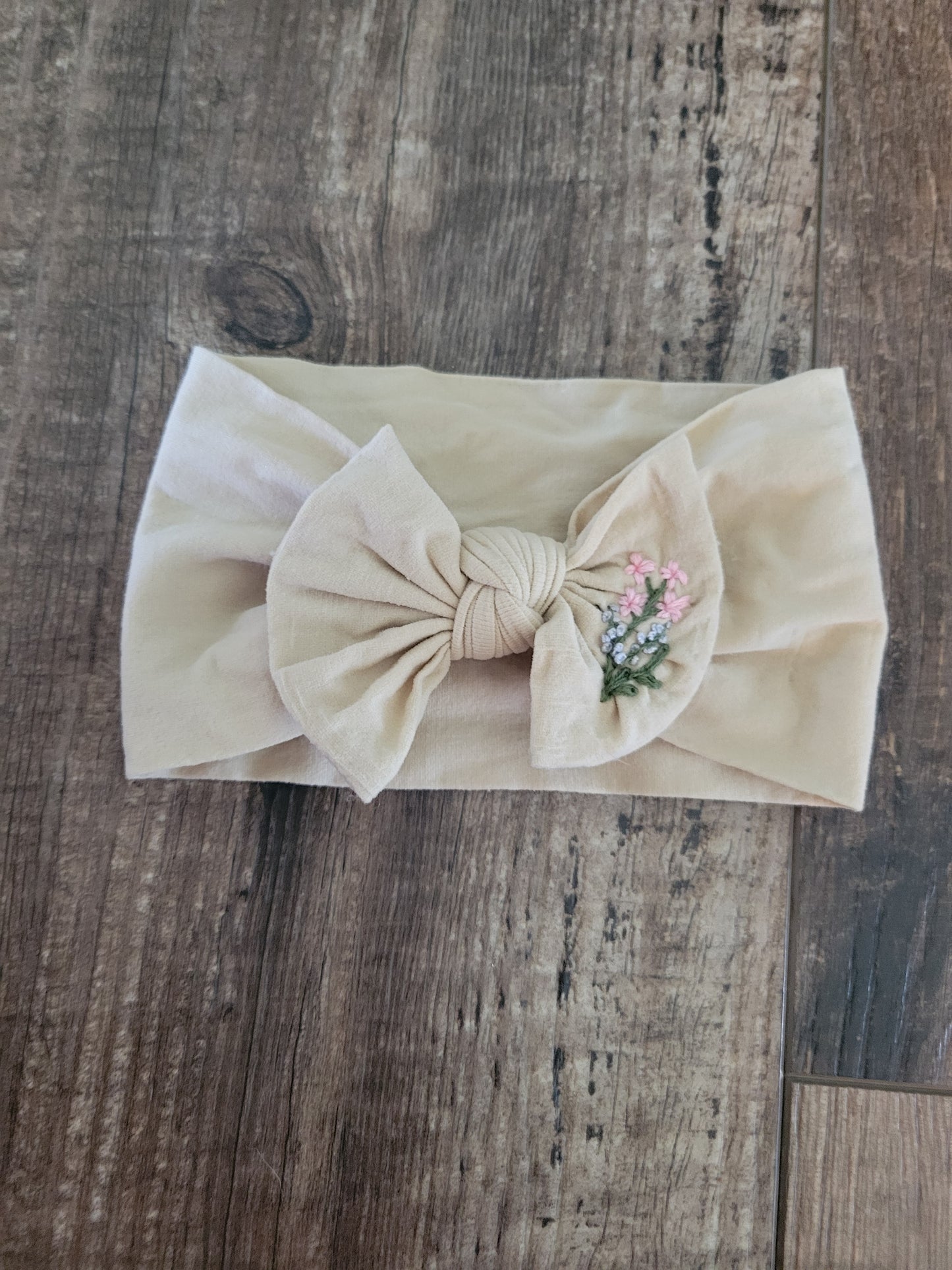 Headband Bow with Flowers