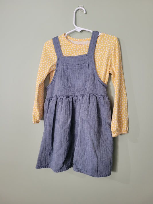 Dress with Long Sleeve Top-4T