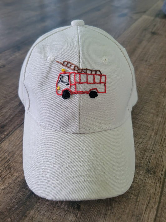 Baseball Cap with Firetruck-Toddler