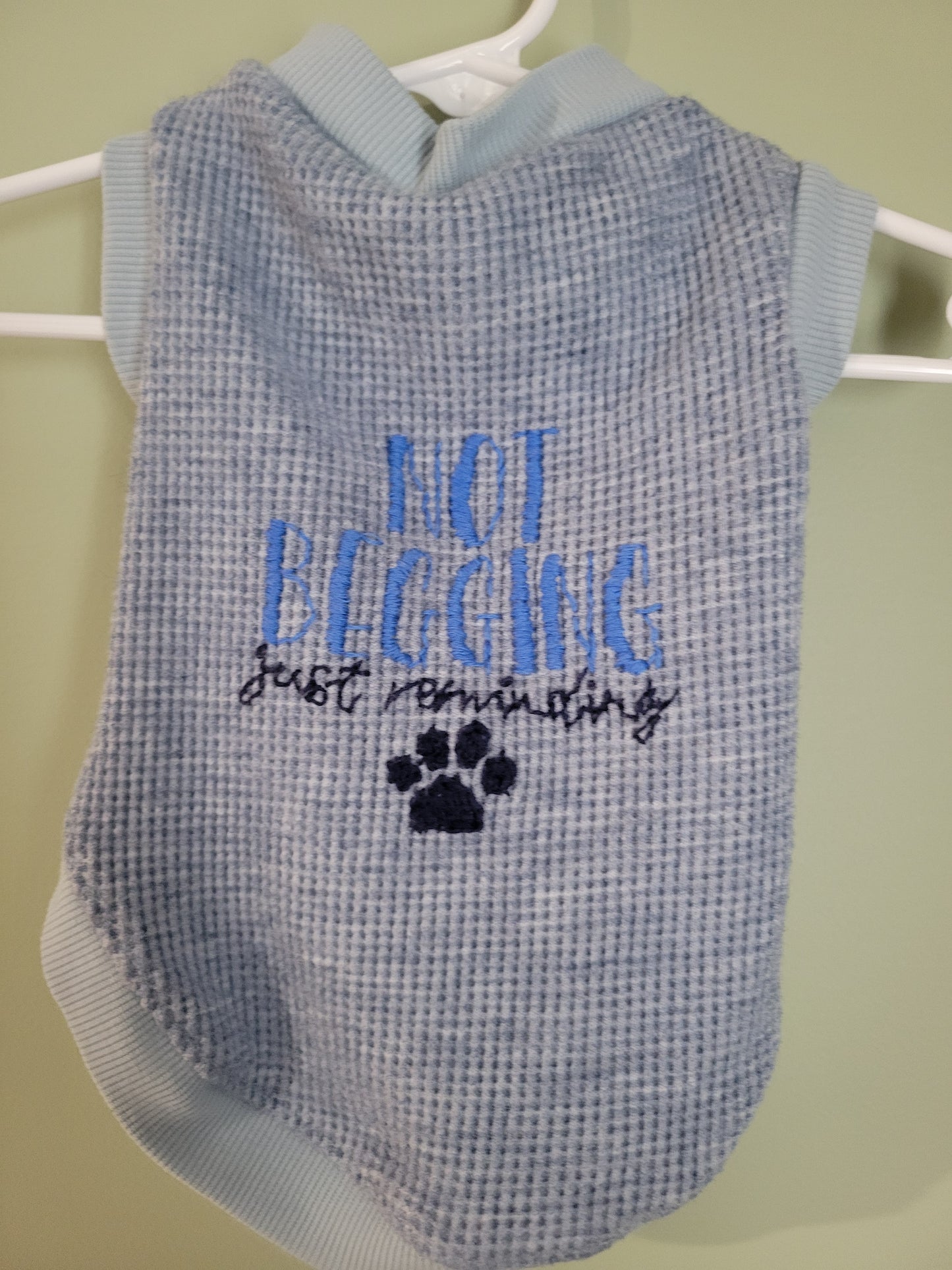 Not Begging, Just Reminding Dog T-Shirt-Medium