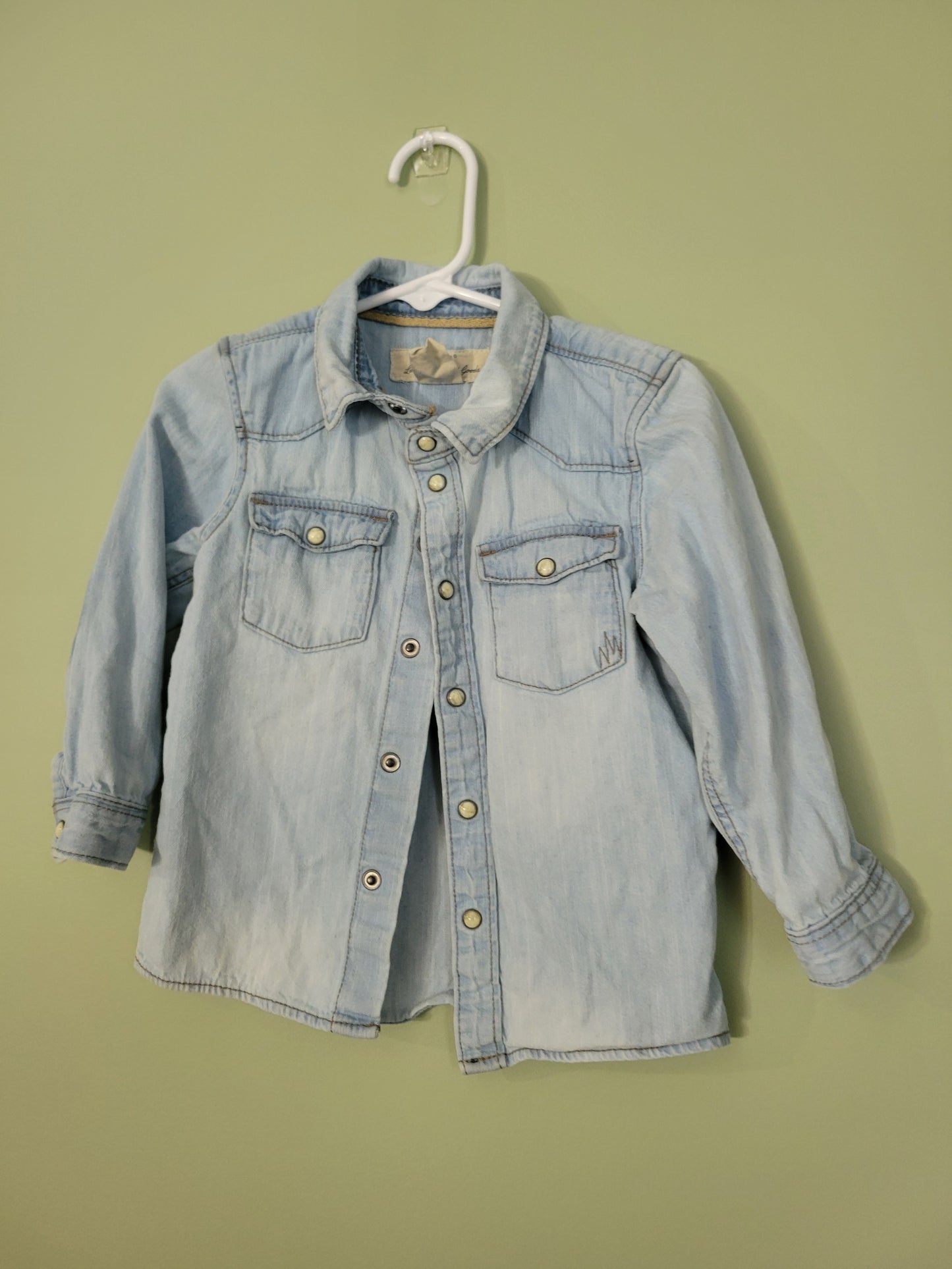 Light Long Sleeve Jean Shirt