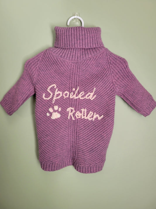 Spoiled Rotten Dog Sweater