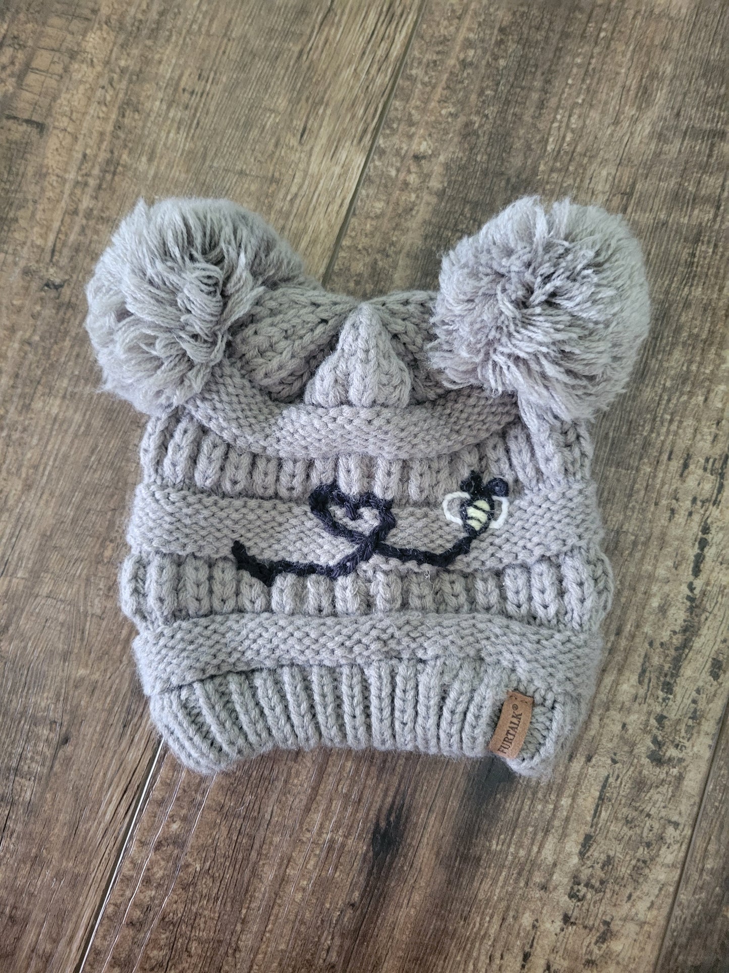 Winter Hat with Bee-Toddler