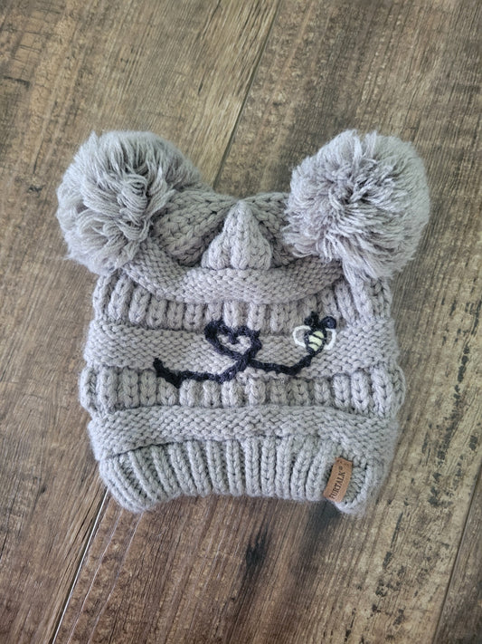 Winter Hat with Bee-Toddler