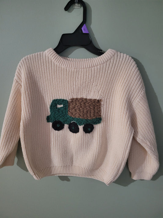 Sweater with Dumptruck-18month