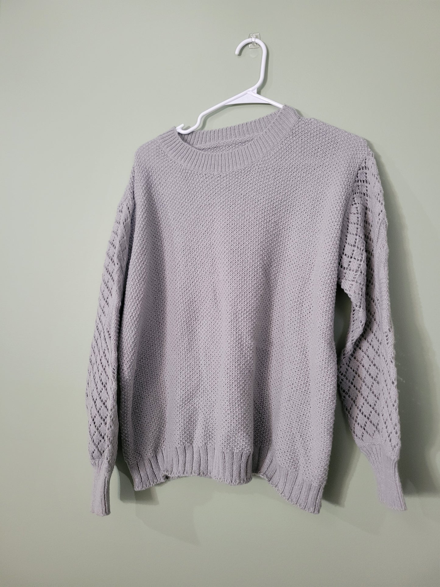 Sweater with Wide Sleeves-XL