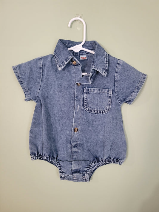 Denim Onesie with Pocket 12,18month, 2T