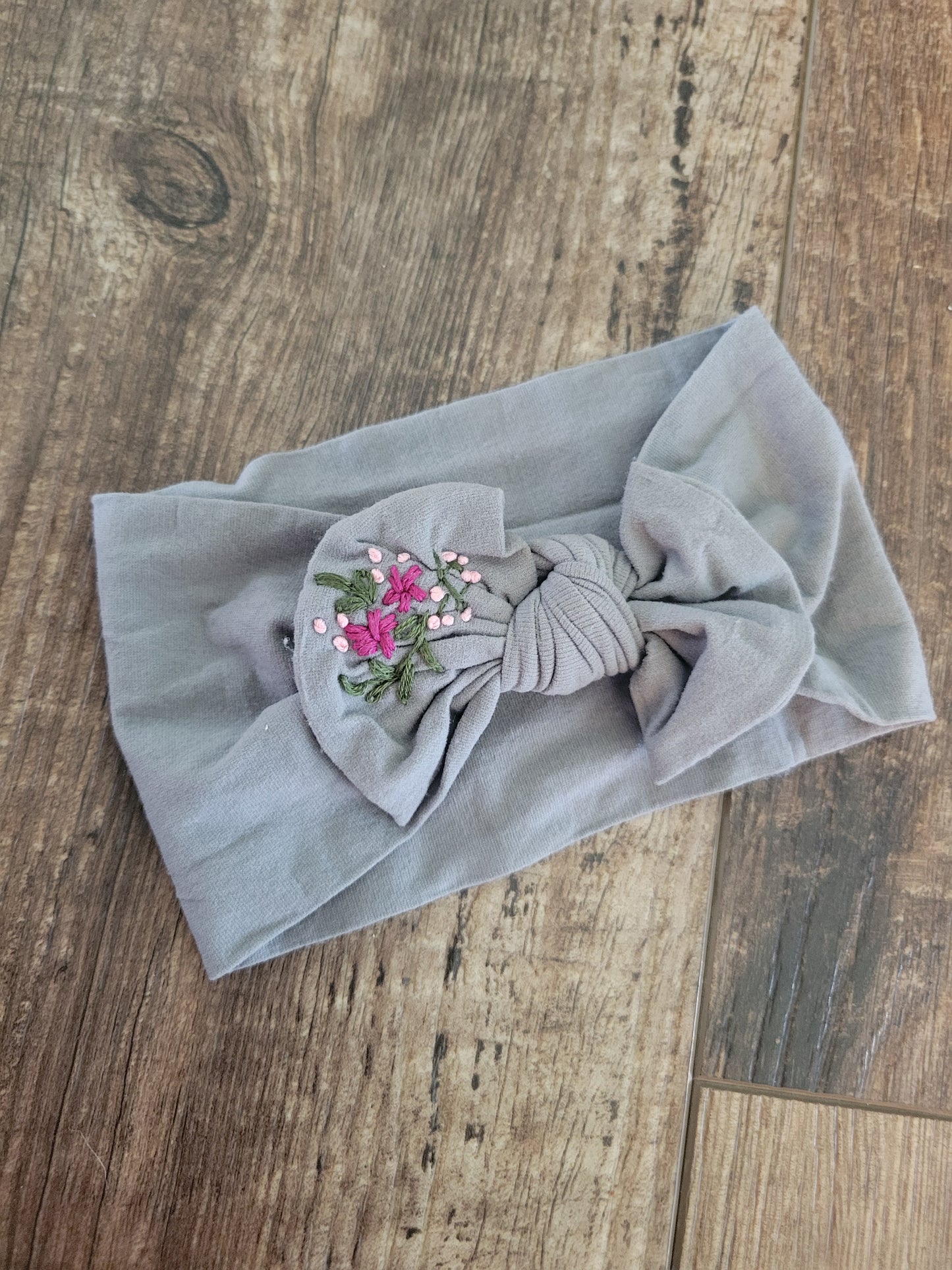 Headband Bow with Flowers