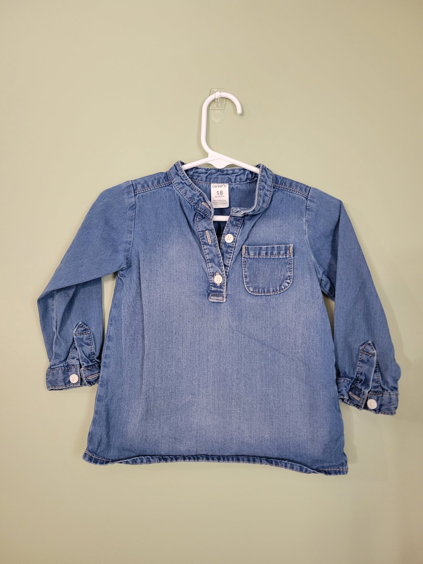 Denim Long Sleeve Top-18month