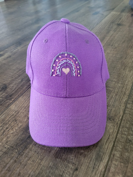 Toddler Baseball Cap with Rainbow