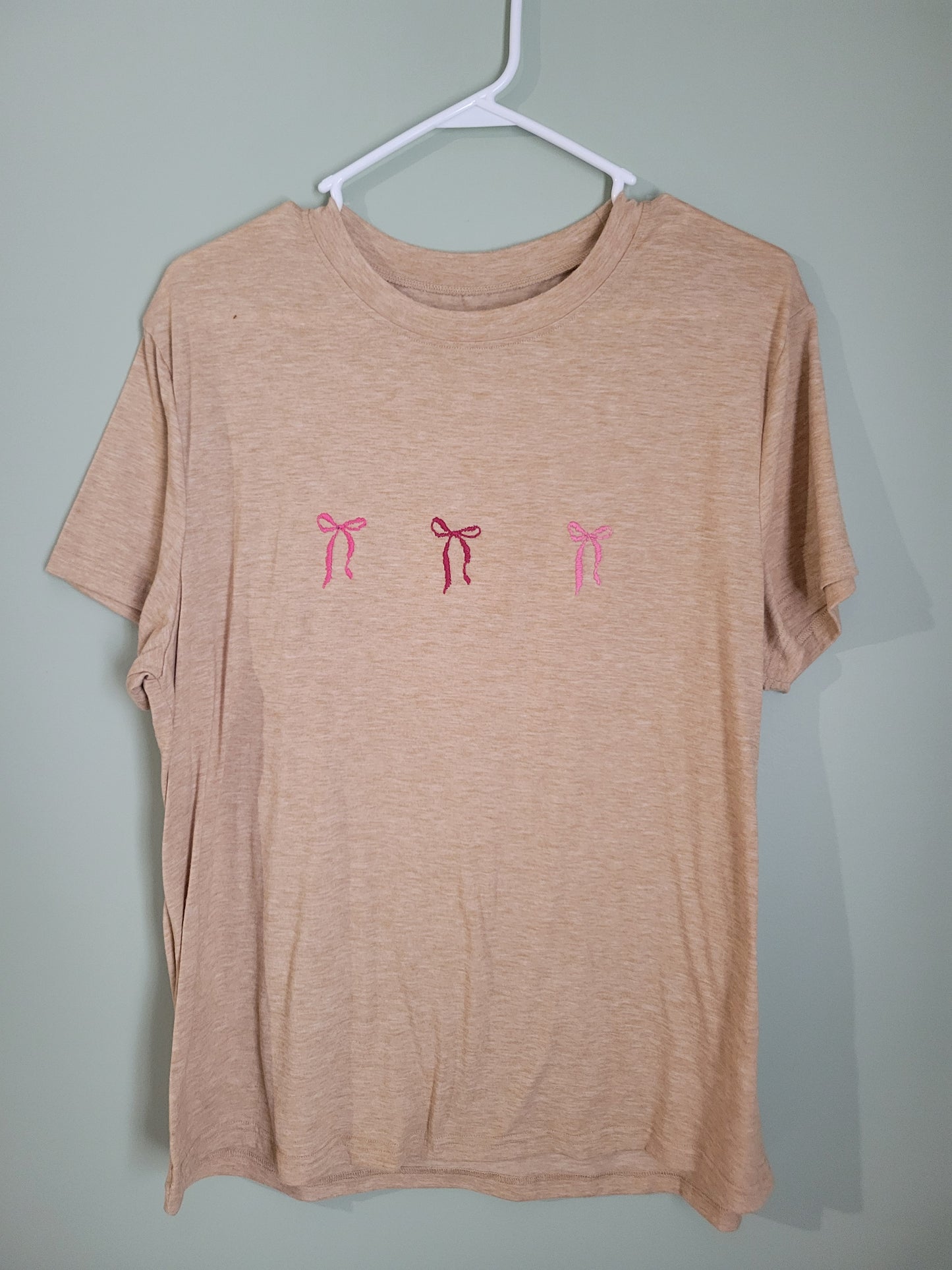 T-Shirt with Bow Detailing-2XL